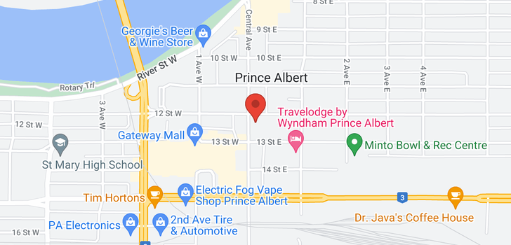 map of 1218 Central AVE